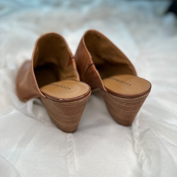 Lucky Brand Leather Mules Women's Size 10 - Picture 3 of 6